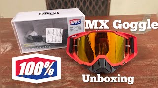 Unboxing of 100% mx goggle from Autopowerz #100% #review #unboxing