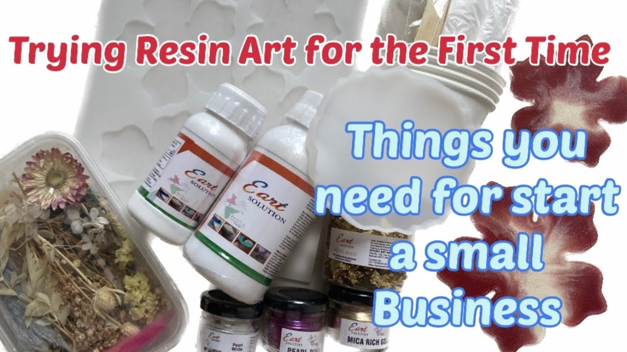 Trying Resin Art for the First Time | Things you need for start a small ...