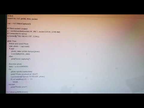 Live Streaming Video Chat App Using Cv2 module of python and Socket Programming.