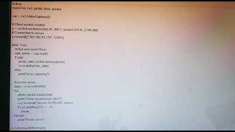 Live Streaming Video Chat App Using Cv2 module of python and Socket Programming.