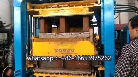 QT5-15 automatic hydraulic paving brick maker, concrete hollow block making machine price