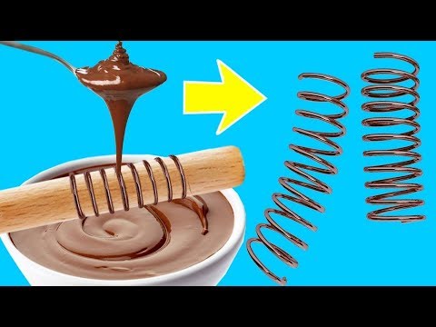 31 TRUCCHI E IDEE CON IL CIOCCOLATO || Semplici tutorial e trucchi per decorare usando il cioccolato