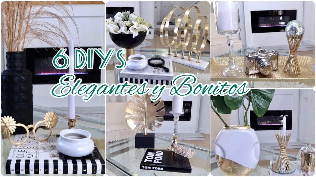 6 IDEAS PARA DECORAR TUS MESAS // DECORACIONES ELEGANTES FACILES Y ECONOMICAS #decoracion2021