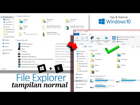 Video: Cara Menyesuaikan File Explorer