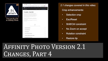 Affinity Photo Version 2.1 Part 4: Cropping improvements