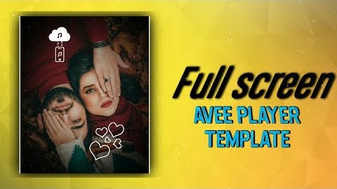 Full screen avee player template | How to create trending WhatsApp Status Video | Avee player