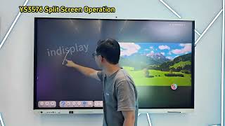 Unlock Ultimate Productivity: YS3576 EDLA Interactive Flat Panel Split Screen Demo