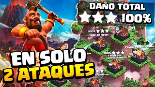 CUALQUIER DISTRITO en DOS ATAQUES ️ Capital de Clash Of Clans