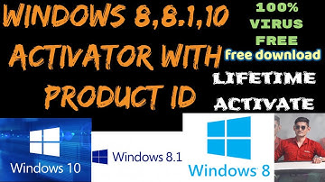 Windows 8,8.1,10 Activator With Product Key Lifetime Activated (100% Virus Free)
