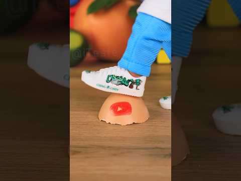 Experiment: Sneakers vs Slime & Egg 🥚 👟#sneakers #shorts