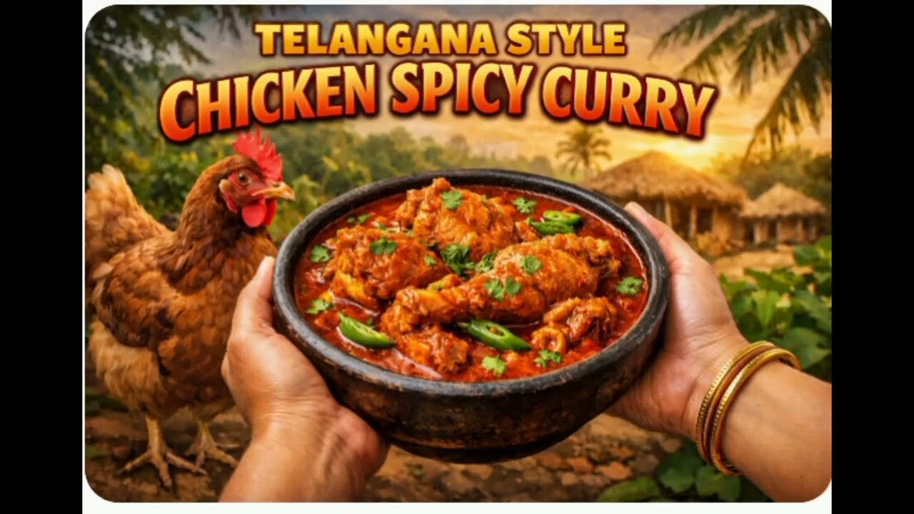 అమ్మ చేతి వంట రుచి ని గుర్తు చేసే తెలంగాణ style లో spyci చికెన్ curry 👌👌గా ఉంటుంది try చేయండి 