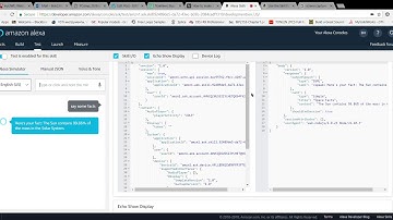 Testing my first Alexa skill