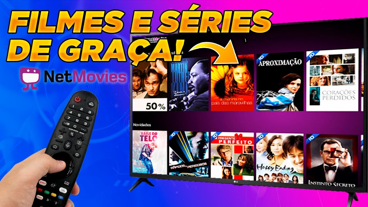 FILMES e SÉRIES DE GRAÇA na SMART TV! Análise NETMOVIES 