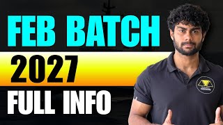 All About Feb 2027 Batch | Everything You Need To Know | Sponsorship without IMUCET?