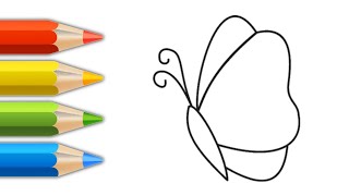 how to butterfly 🦋 || butterfly 🦋 drawing || easy butterfly drawing || drawing for kids #drawing