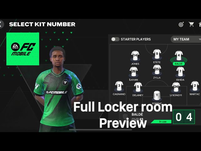 EA FC Mobile Locker Room: How to customize your team & players - Charlie  INTEL