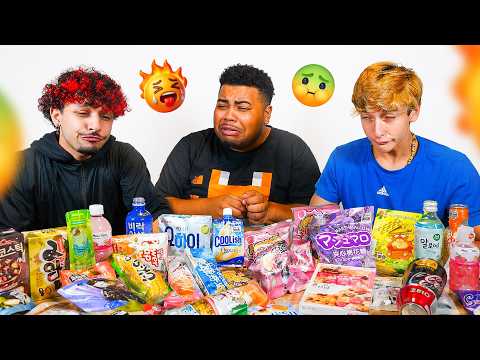 Trying disgusting sweets!! (Neapolitan trio)