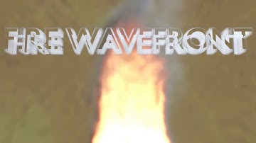 fire wavefront  | logo | 3d animation test #1
