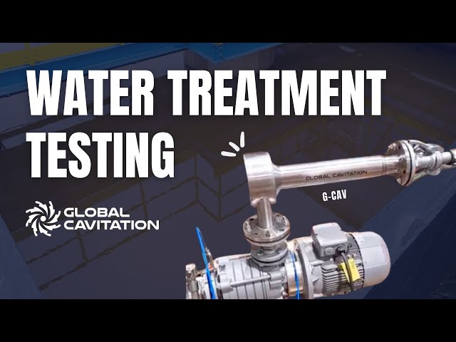 Testing our G-CAV device for use in water treatment.