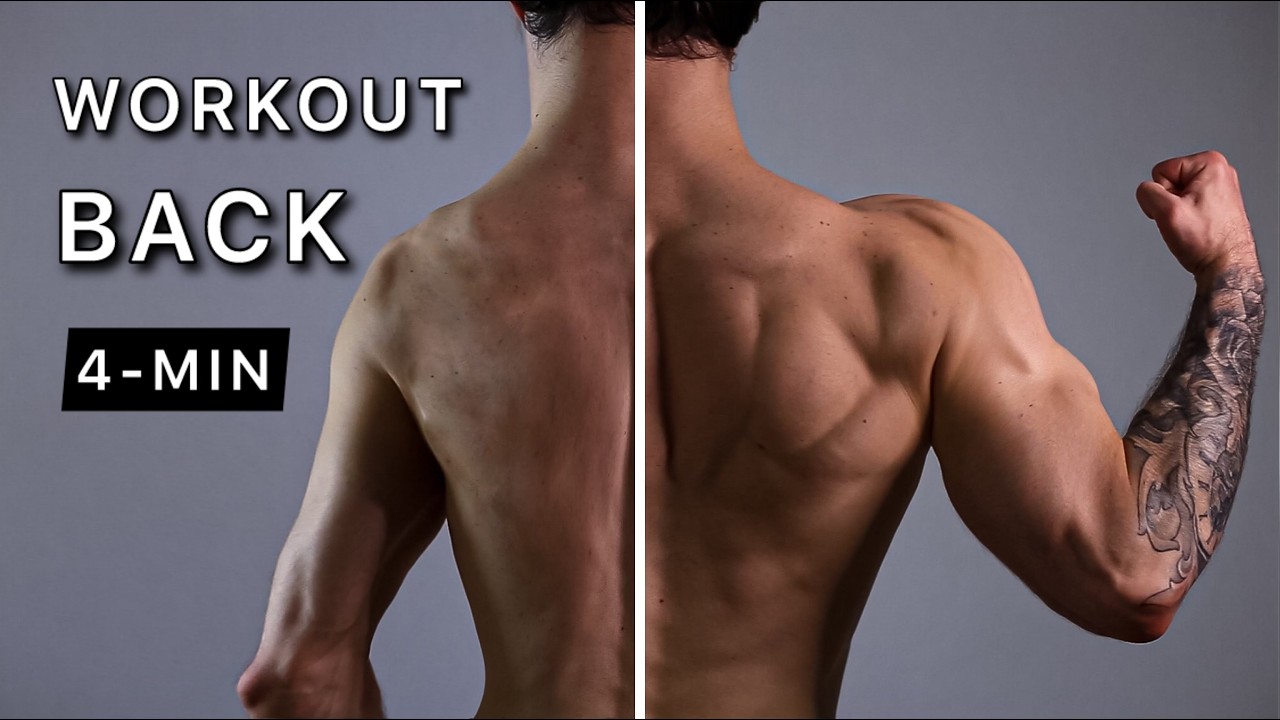 Destroy Your Back! Massive Back Workout at Home – 4 Min No Equipment ...