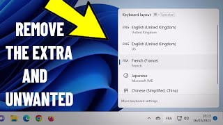 Remove Language keyboard layout From Windows 11 / 10 | How To Delete Extra & Unwanted language ⌨️❌ screenshot 3