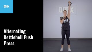 Alternating Kettlebell Push Press - OPEX Exercise Library