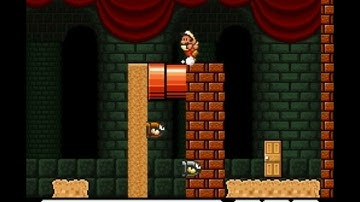 SMB3 for Super Mario All-Stars Custom Level #556 - Slopeside Castle