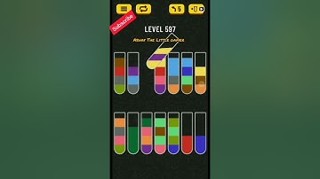Water sort puzzle level 597