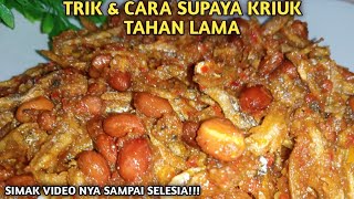 Resep teri kacang balado kriuk tahan lama