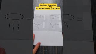 Ancient Egyptian explanation of the fraction. Comment ✍️ the last one😊 #maths