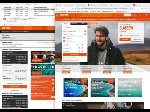 Easyjet problems with check in online