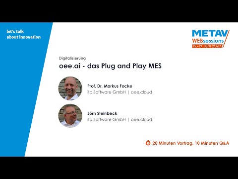 METAV Web-Sessions | ifp Software GmbH | oee.cloud