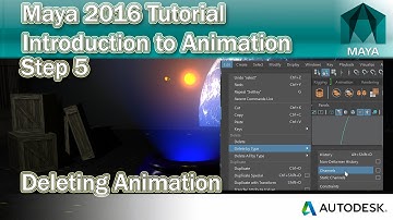#5 How to delete animation in Maya 2016 | Maya Animation Tutorial
