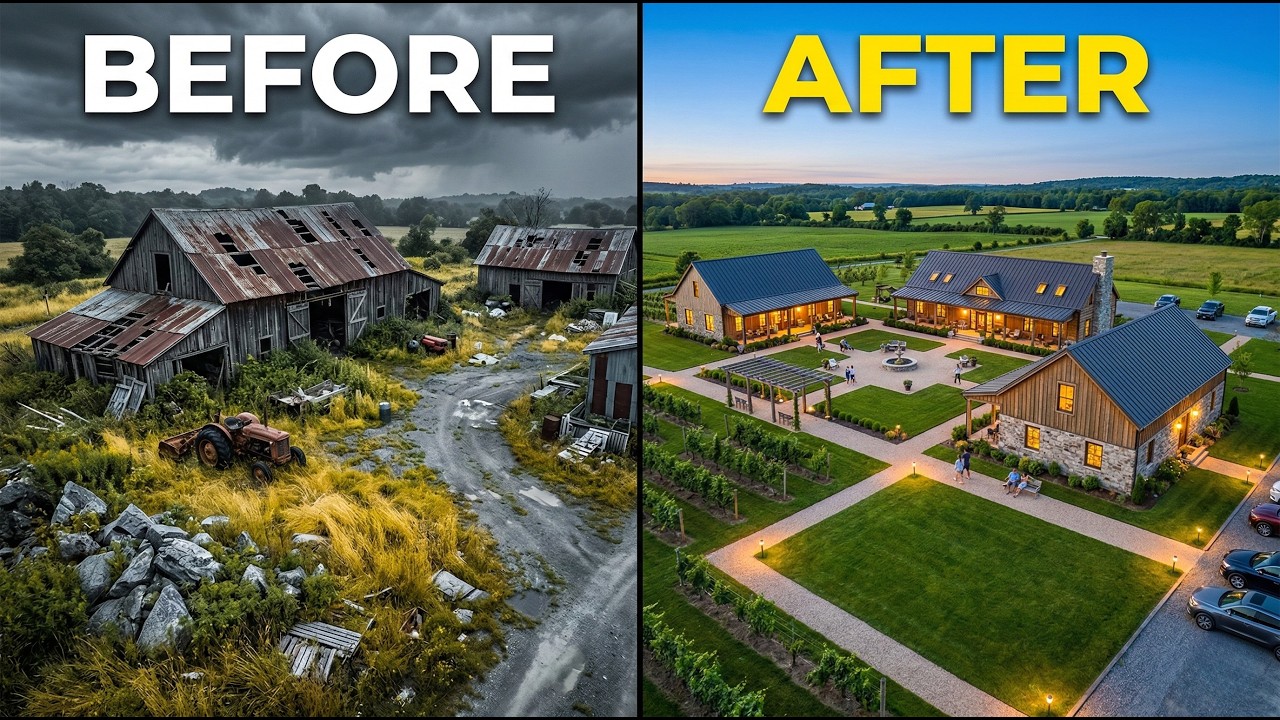 Agritourism Rebirth: Transforming an Abandoned Farm into a Modern Luxury Resort 🚜➡️🏨