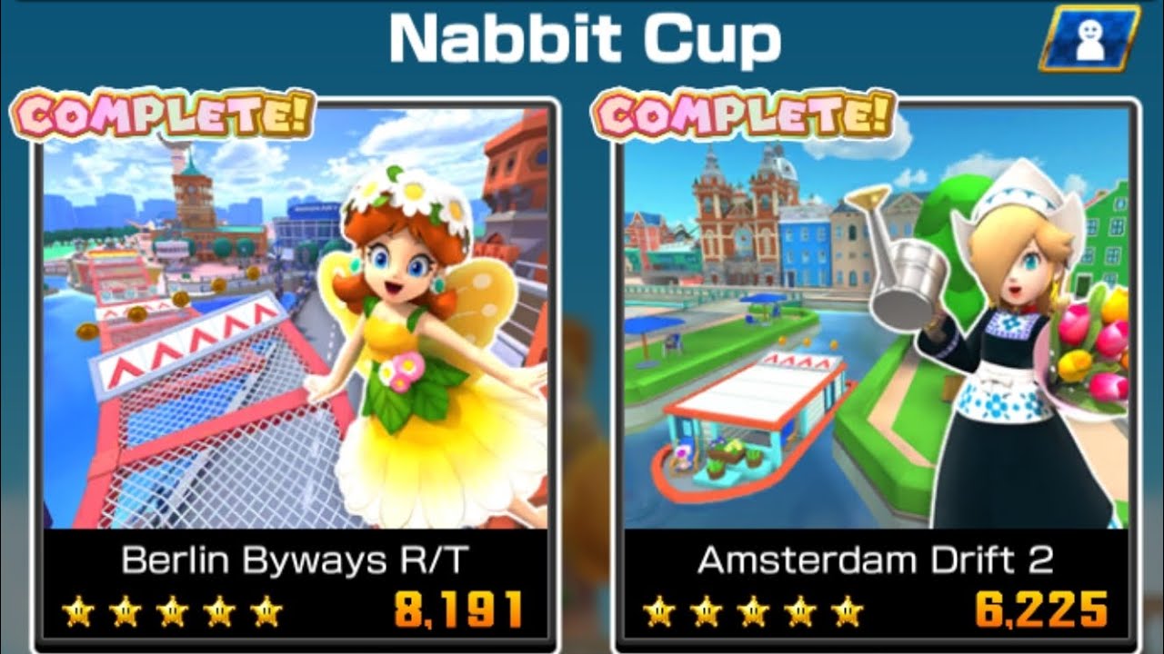 Mario Kart Tour | Level 38 | Spring Tour | Nabbit Cup 150cc - YouTube
