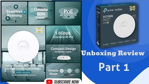 TP-Link EAP620 HD Unboxing & Setup A High-Performance WiFi 6 Access Point