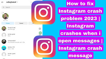 Fix Instagram crash problem 2023 | Instagram crashes when i open messages | Instagram crash message