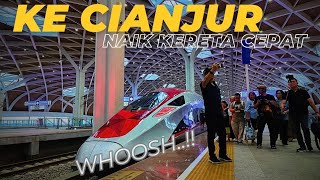 NAIK KERETA CEPAT KE CIANJUR⁉️ Naik 2 kereta beda kasta #keretaapiindonesia #naikkeretaapi