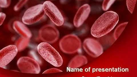 Red Blood Cells Stream PowerPoint Template by PoweredTemplate.com