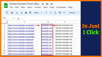 How to extract the root domain from URLs | Google Sheets Tutorial