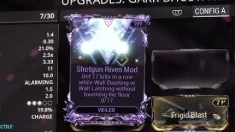 Warframe Riven 2020- Kill enemy while wall dashing or Wall Latching without touching the floor