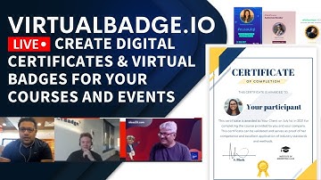 Virtualbadge.io Event - Create Digital Certificates & Virtual Badges for your Courses and Events