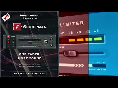 SLIDERMAN by Audiolounge. Over - Easy Compressor, Limiter VST, AU, AAX