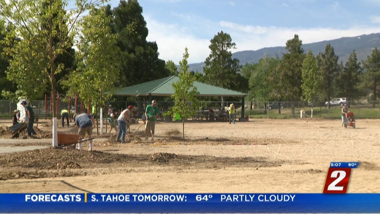 Reno Community Comes Together To Plant Trees At Mamie Towles Elementary