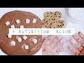 DIY: 5 ODDLY SATISFYING SLIME (HOLIDAY + FOOD THEME) 🎅🏻🍪☕️