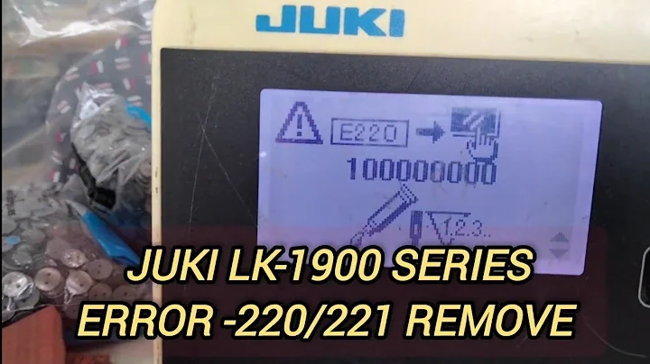Juki Lk-1900b Error-220 Remove !! Error-221 remove!! Grease up error-220 remove!! SohanKumarshakya