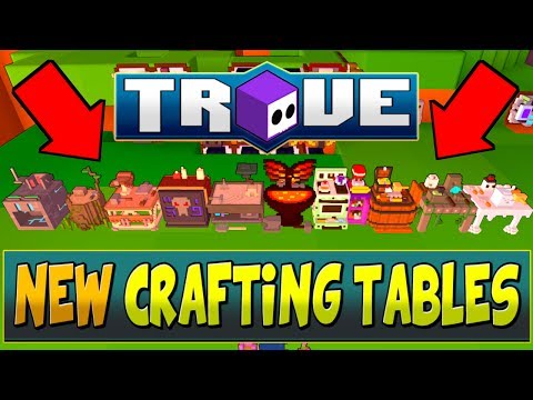 NEW CRAFTING TABLES! | New Trove Prop & Recipe Tables