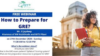 How to Prepare for GRE? - Webinar