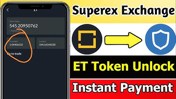 ET Token Unlock Proof || Superex exchange ET token unlock