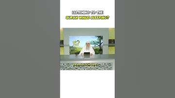 Is it permissible to listen to the Quran while going to sleep? #islamicvideo #assimalhakeem #sunnah